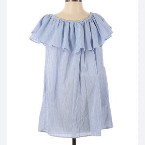 Aqua Ruffle Boat Stripe Dress